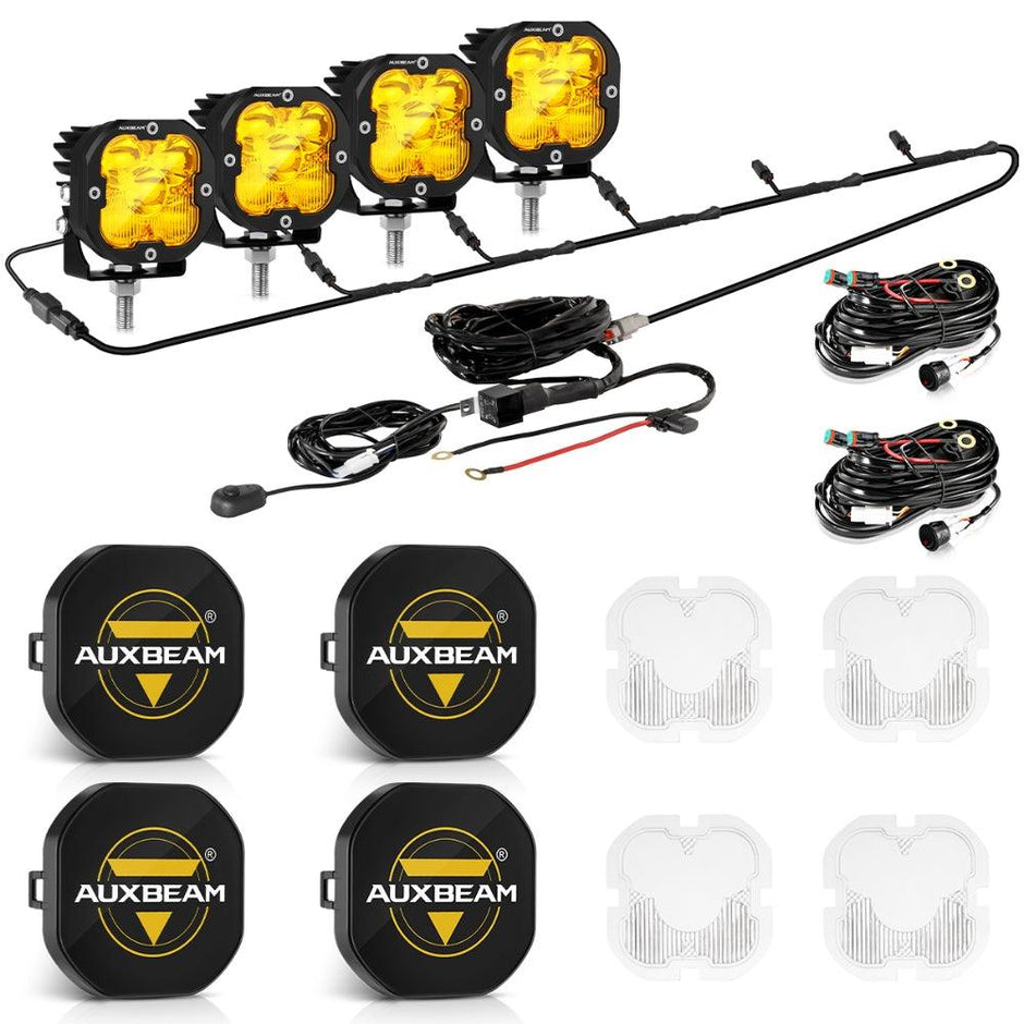 XP-ULTRA Series 3 Inch 80W 9600LM LED Pods Lights White&Amber