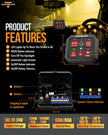 RGB Series 4 Gang (RA40) Switch Panel, Toggle/ Momentary/ Pulsed Mode Supported (One-Sided Outlet)