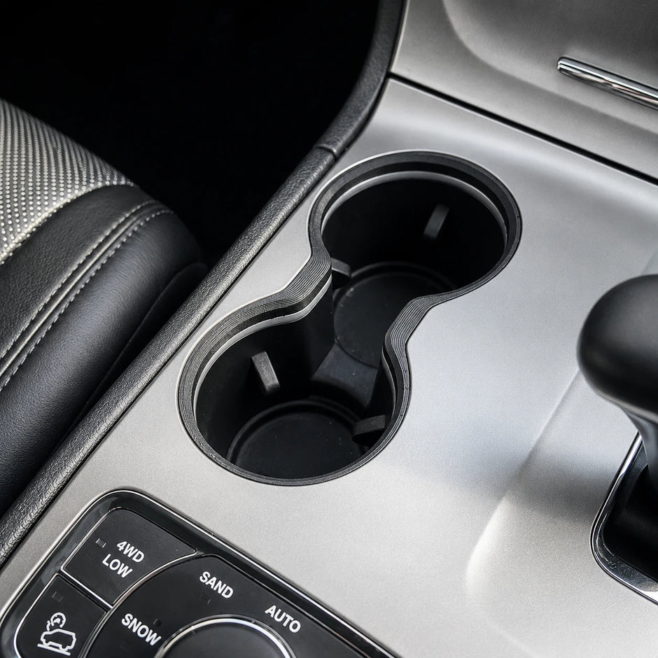 Tough Toys Replacement Chrome Cup Holder Trim Suitable For Jeep Grand Cherokee WK2 2011-2022 RHD