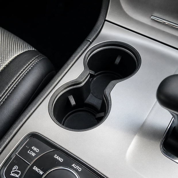 Tough Toys Replacement Chrome Cup Holder Trim Suitable For Jeep Grand Cherokee WK2 2011-2022 RHD
