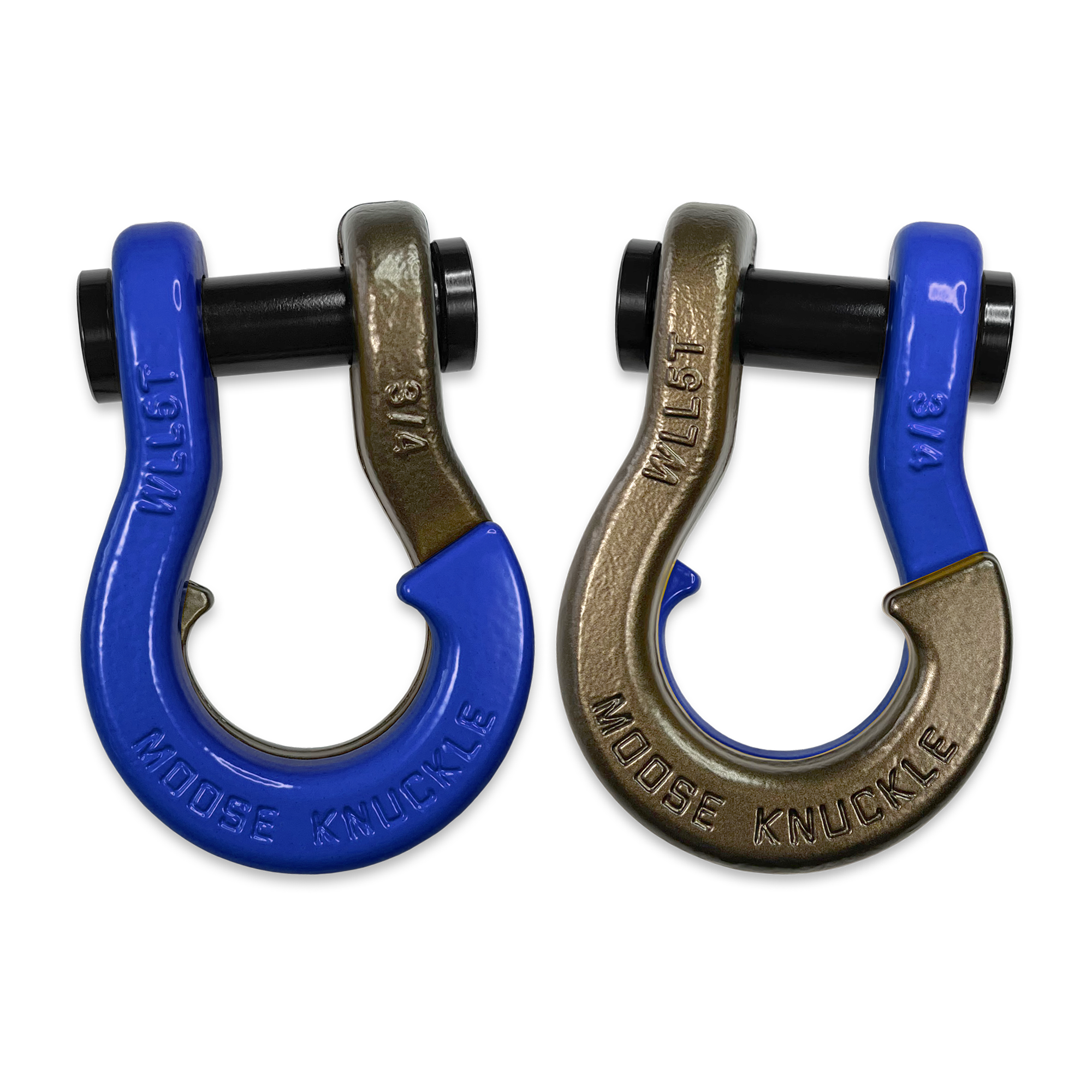 Jowl Shackle Blue Balls and Buff Bronze Combo