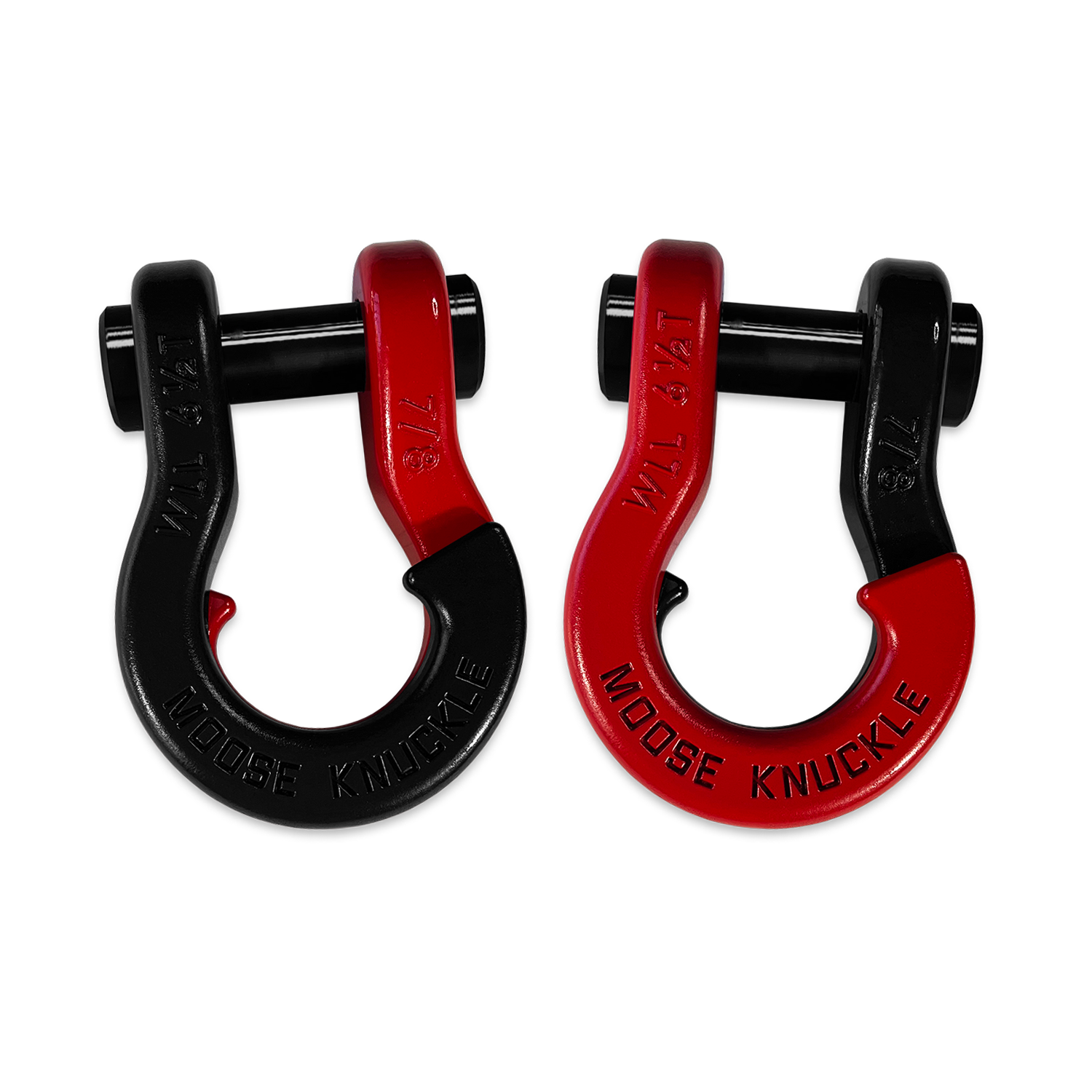 Jowl Recovery Split Shackle 7/8 (Black Hole and Flame Red)