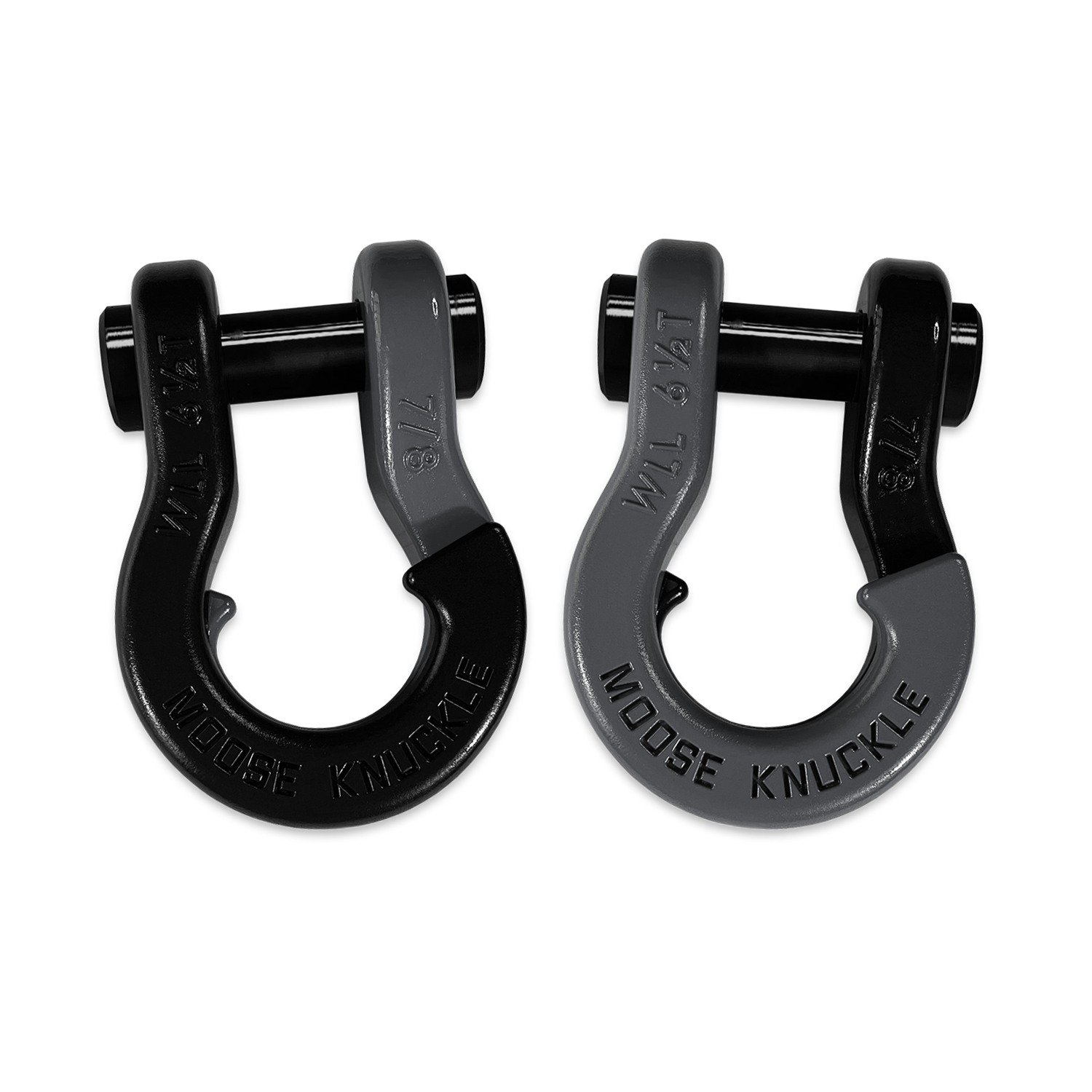 Jowl Recovery Split Shackle 7/8 (Black Hole and Gun Gray)