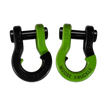 Jowl Recovery Split Shackle 7/8 (Black Hole and Sublime Green)