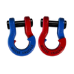 Jowl Recovery Split Shackle 7/8 (Blue Balls and Flame Red)