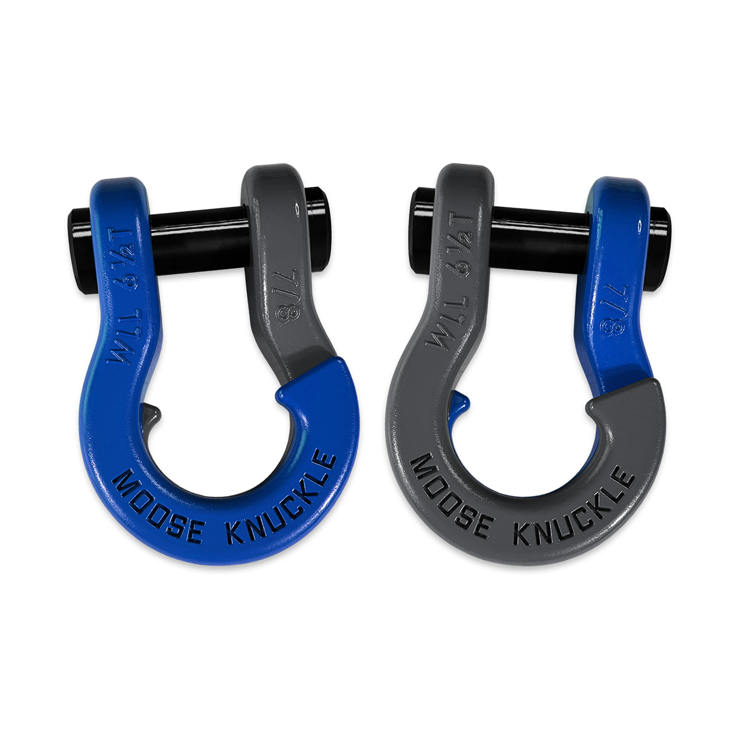 Jowl Recovery Split Shackle 7/8 (Blue Balls and Gun Gray)