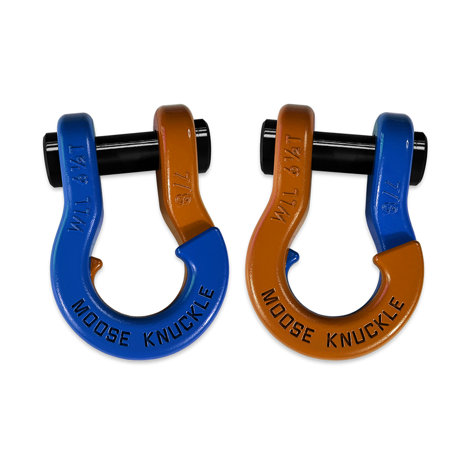 Jowl Recovery Split Shackle 7/8 (Blue Balls and Obscene Orange)