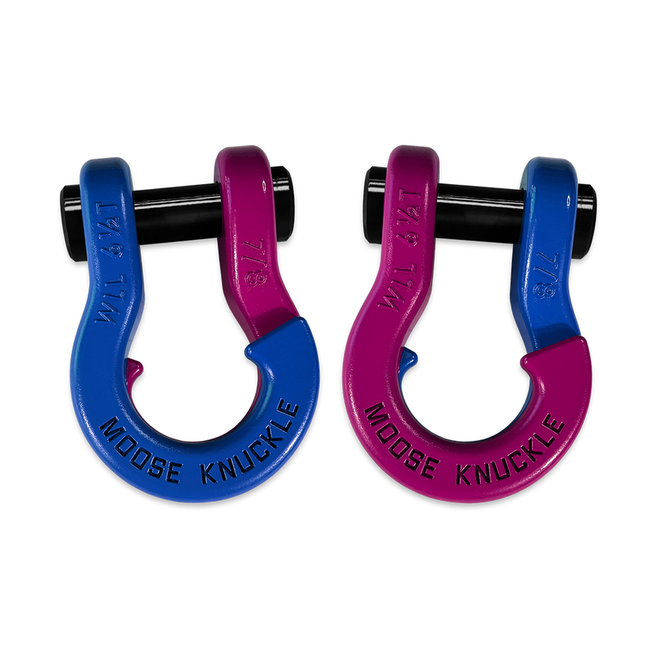 Jowl Recovery Split Shackle 7/8 (Blue Balls and Pogo Pink)