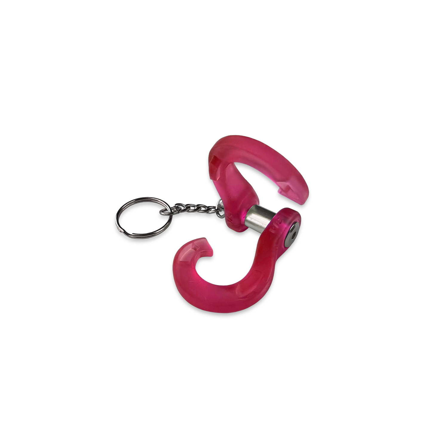 Jowl Split Shackle Key Chain (Red)