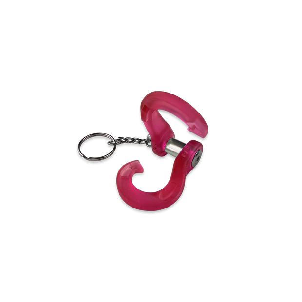 Jowl Split Shackle Key Chain (Red)