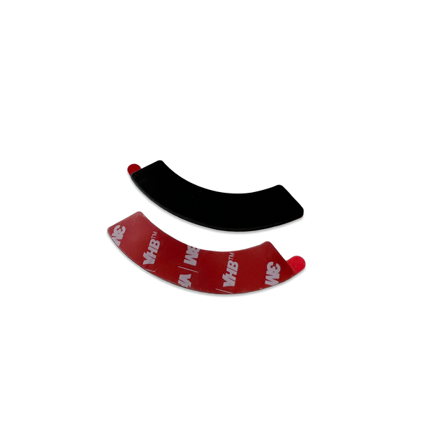 Jowl split recovery shackle anti-chatter pads for 1/2 split shackle