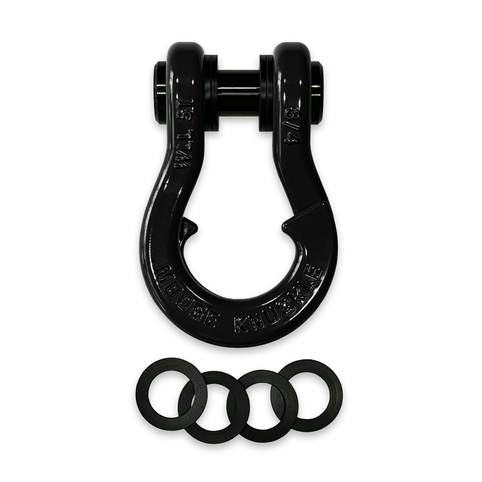 Moose Knuckle's Jowl Recovery Split Shackle 3/4 in Black Hole Washerso