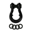 Moose Knuckle's Jowl Recovery Split Shackle 3/4 in Black Hole Washerso