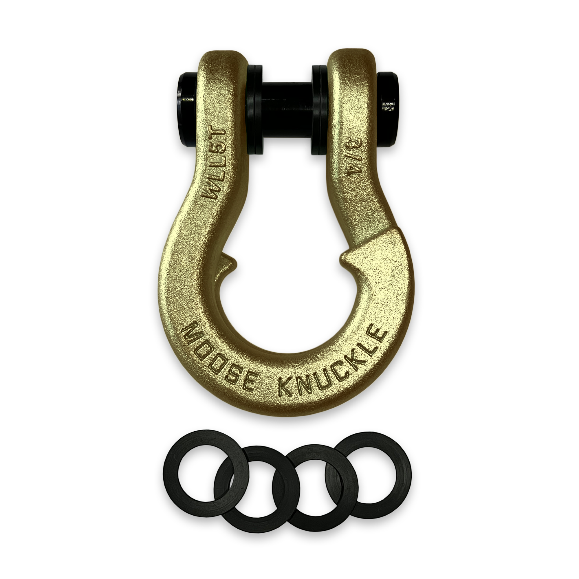 Jowl Best Recovery Shackle in Brass Knuckle and Washers