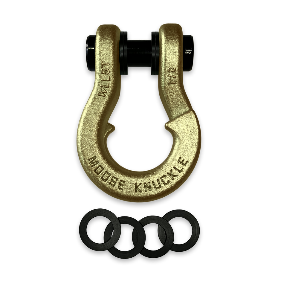 Jowl Best Recovery Shackle in Brass Knuckle and Washers