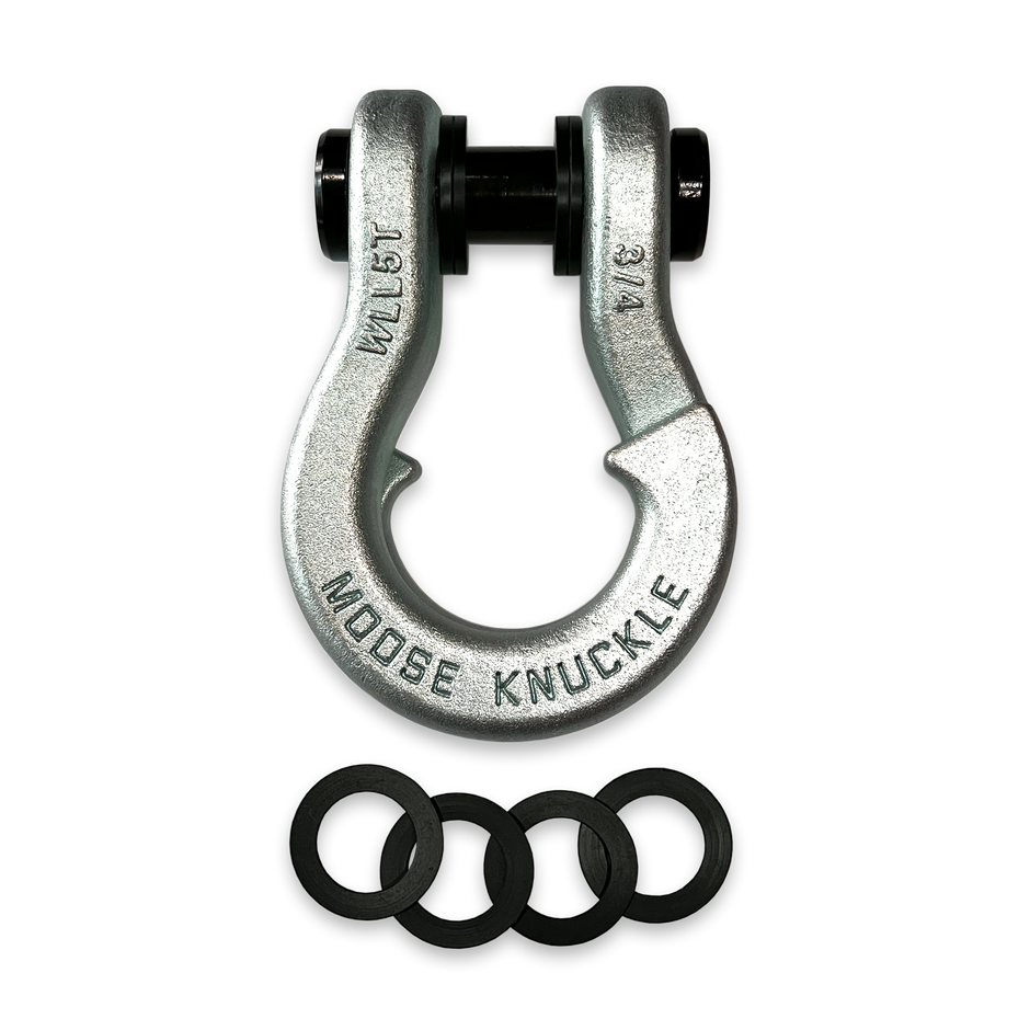 Jowl Galvanized Recovery Shackle in Nice Gal and Washers