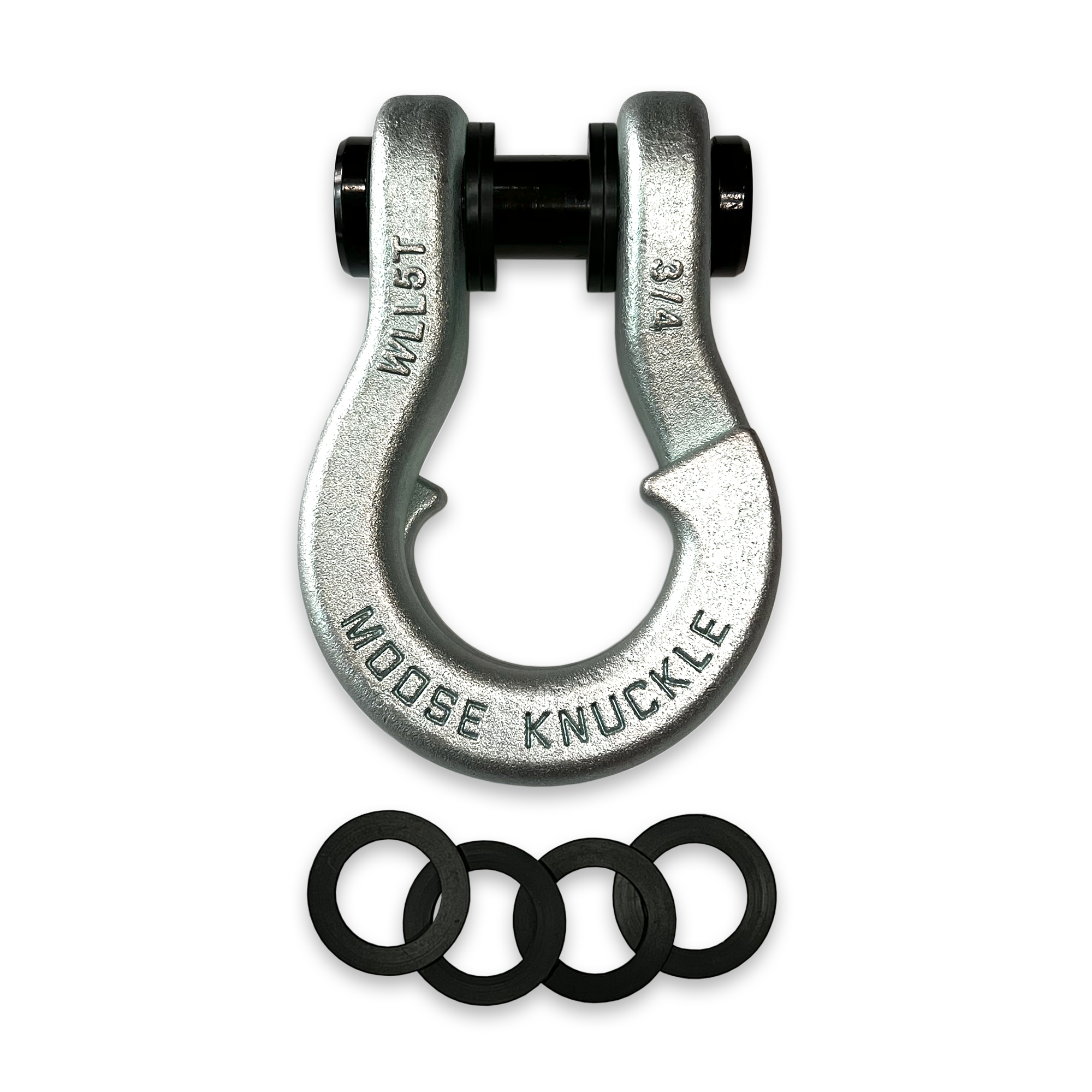 Jowl Galvanized Recovery Shackle in Nice Gal and Washers