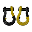 Moose Knuckle's Jowl Recovery Split Shackle 3/4 in Black Hole and Detonator Yellow Combo