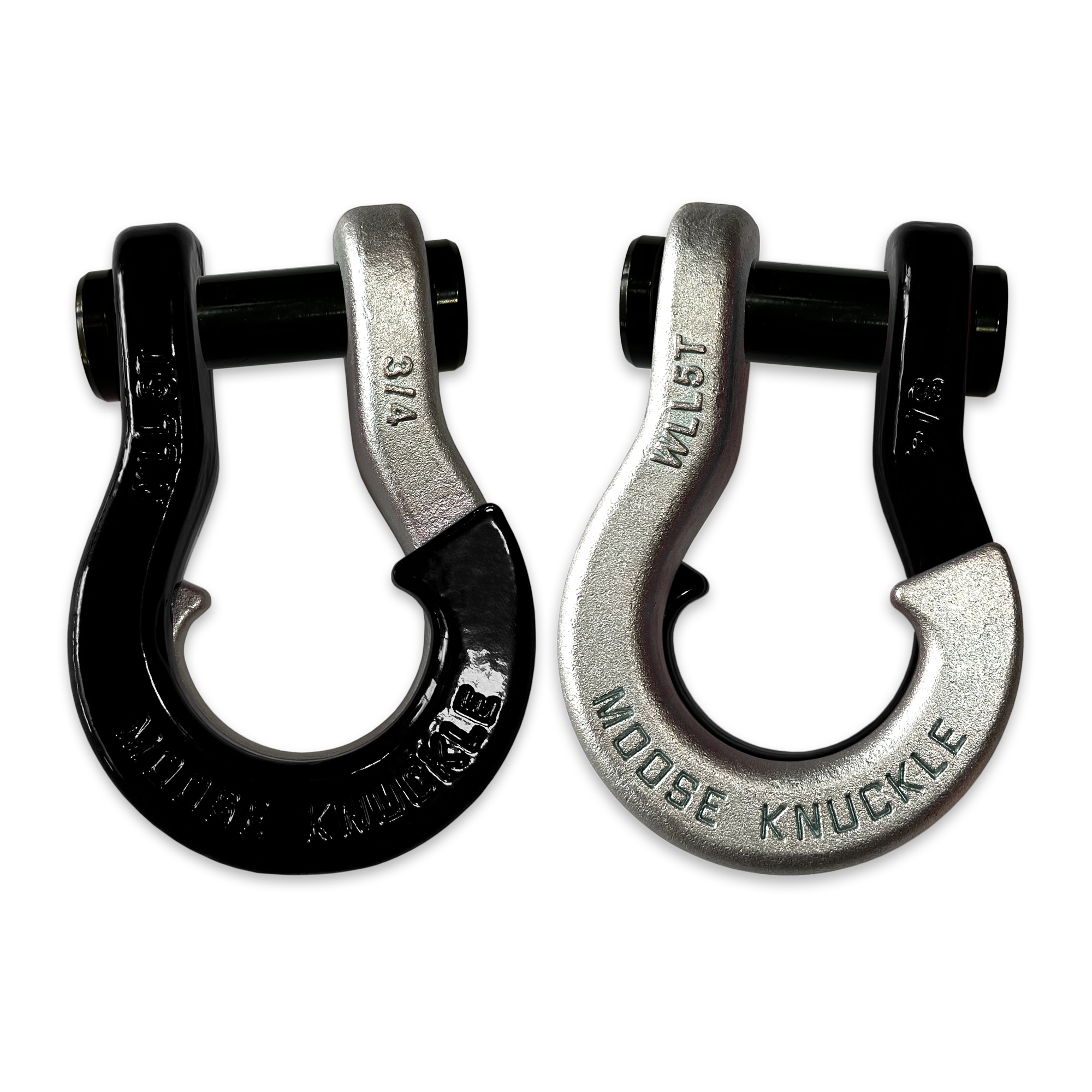 Moose Knuckle's Jowl Recovery Split Shackle 3/4 in Black Hole and Nice Gal Combo