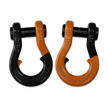 Moose Knuckle's Jowl Recovery Split Shackle 3/4 in Black Hole and Obscene Orange Combo