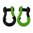 Moose Knuckle's Jowl Recovery Split Shackle 3/4 in Black Hole and Sublime Green Combo