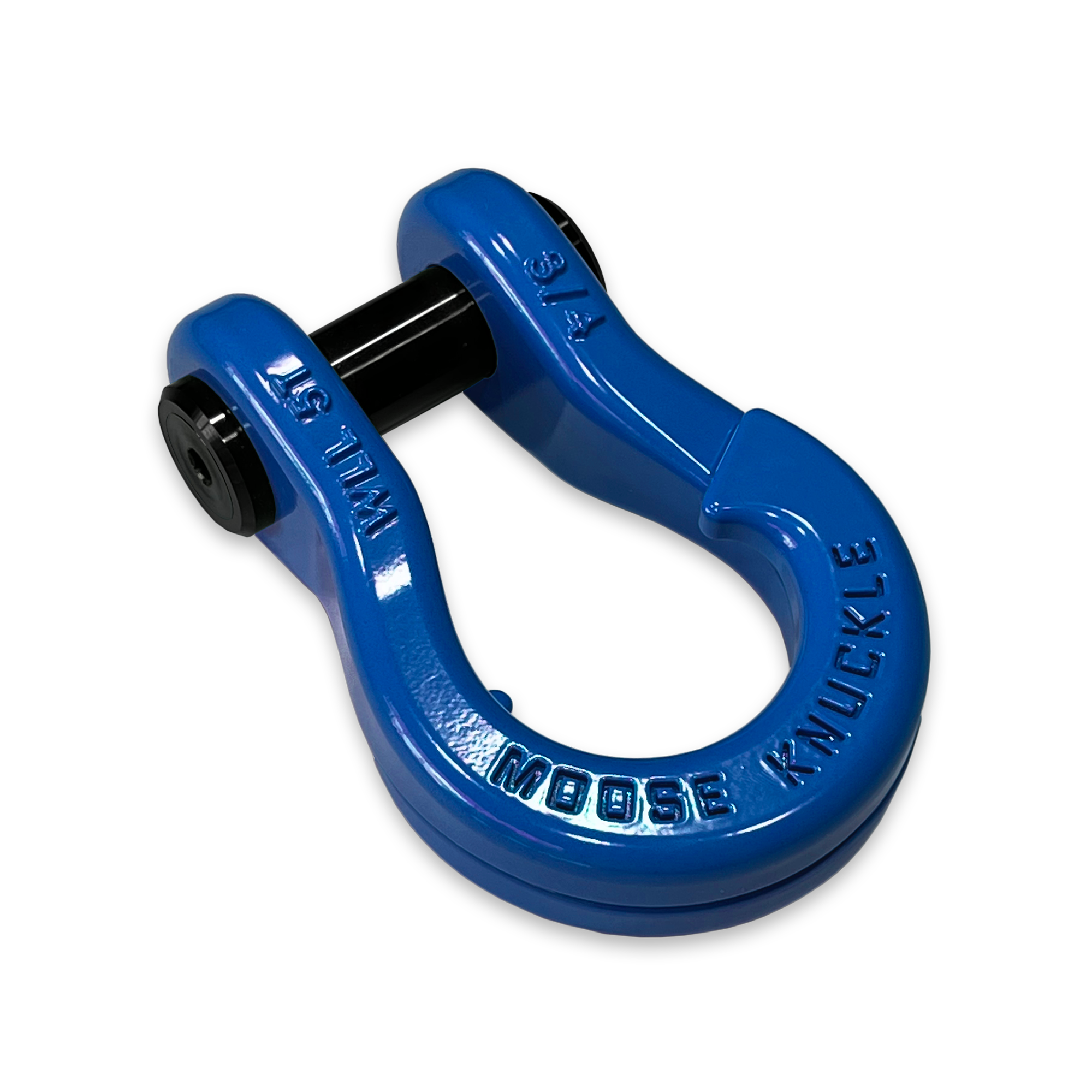 Jowl Recovery Split Shackle 3/4 in Blue Balls (Left Angle Shot)