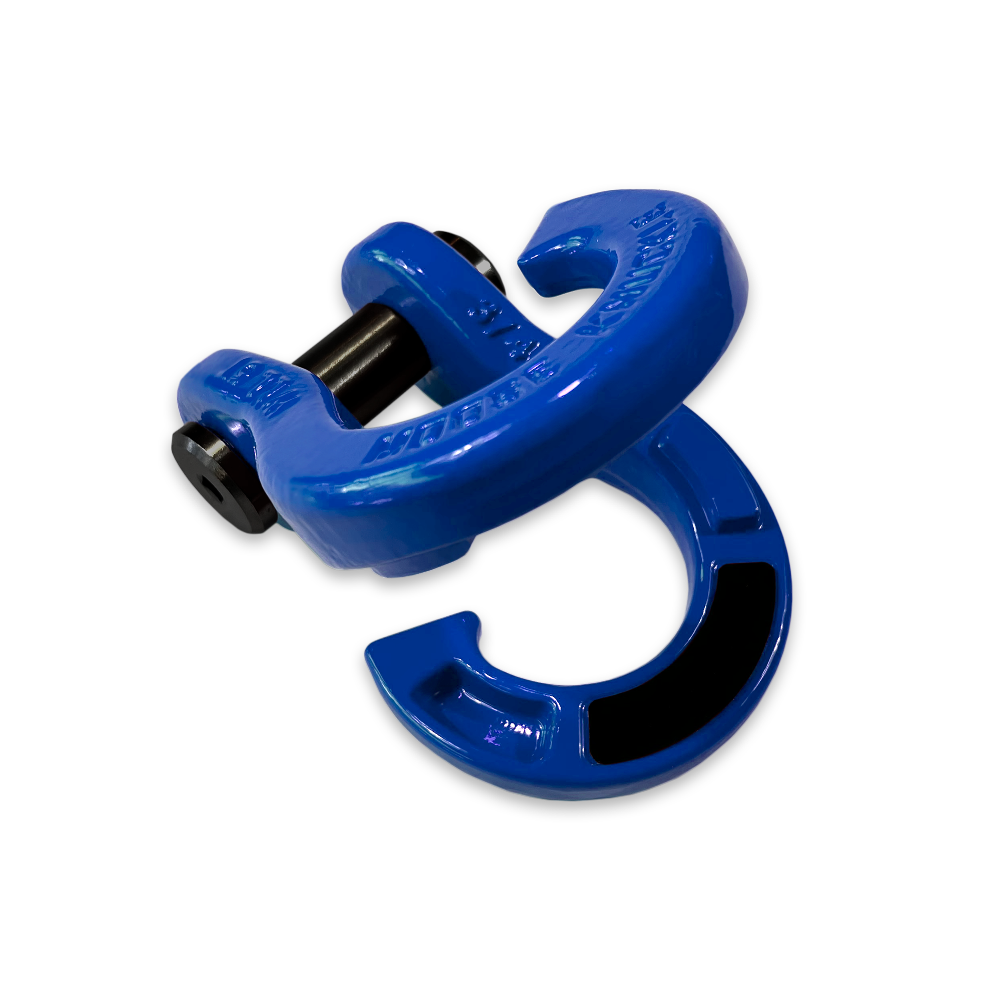 Jowl Recovery Split Shackle 3/4 in Blue Balls (Left Angle Open)