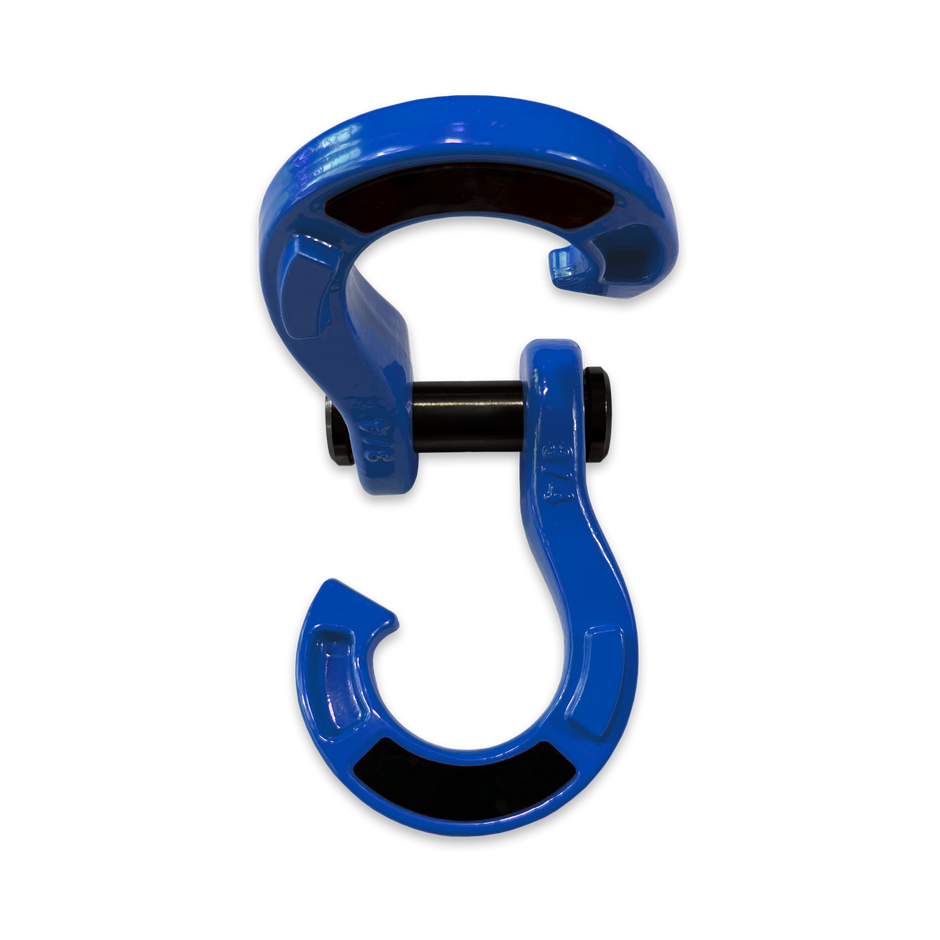 Jowl Recovery Split Shackle 3/4 in Blue Balls (Front Open)