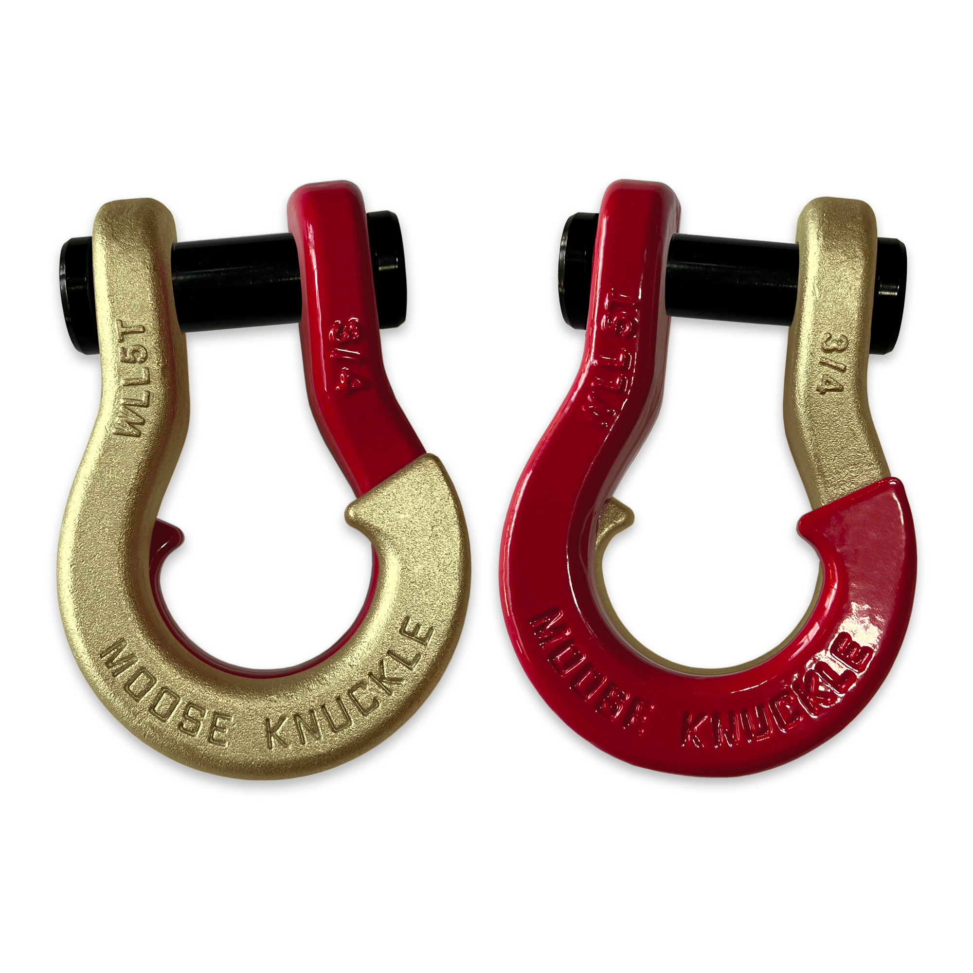 Jowl Best Recovery Shackle (Brass Knuckle and Flame Red Combo)