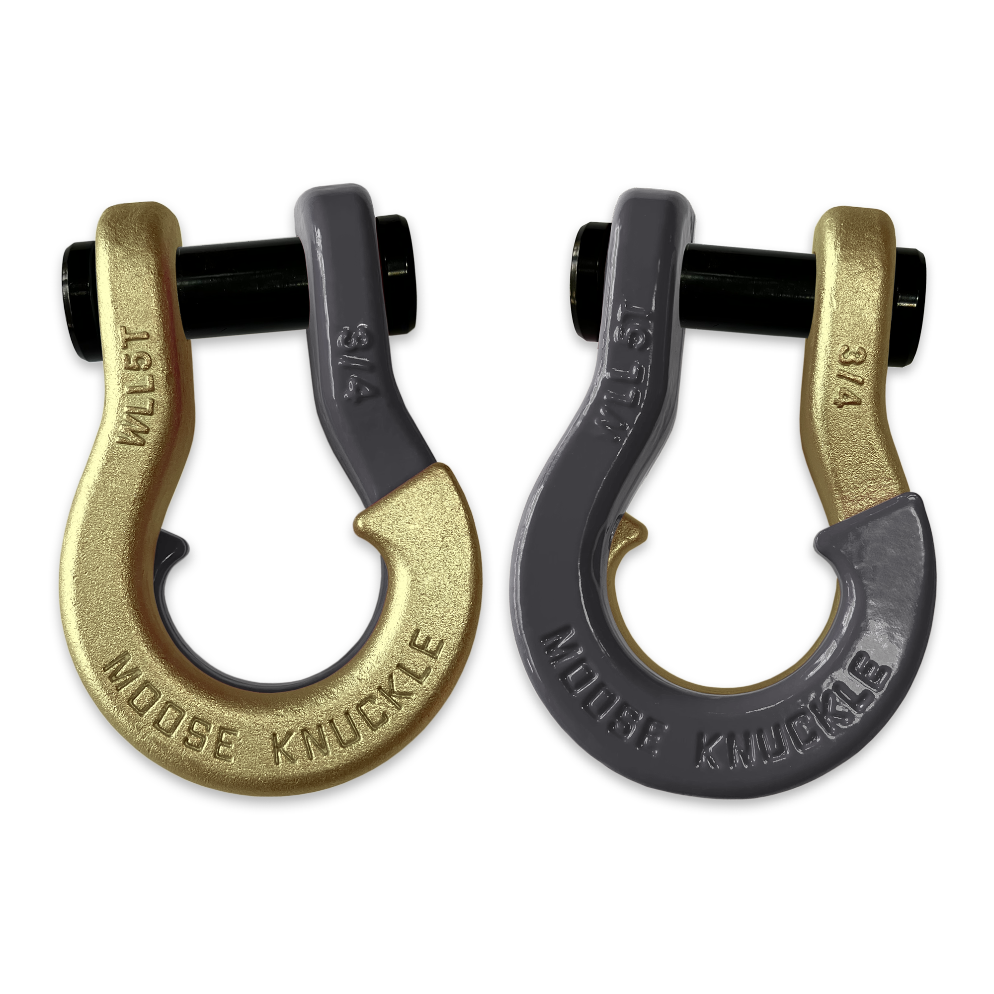 Jowl Best Recovery Shackle (Brass Knuckle and Gun Gray Combo)