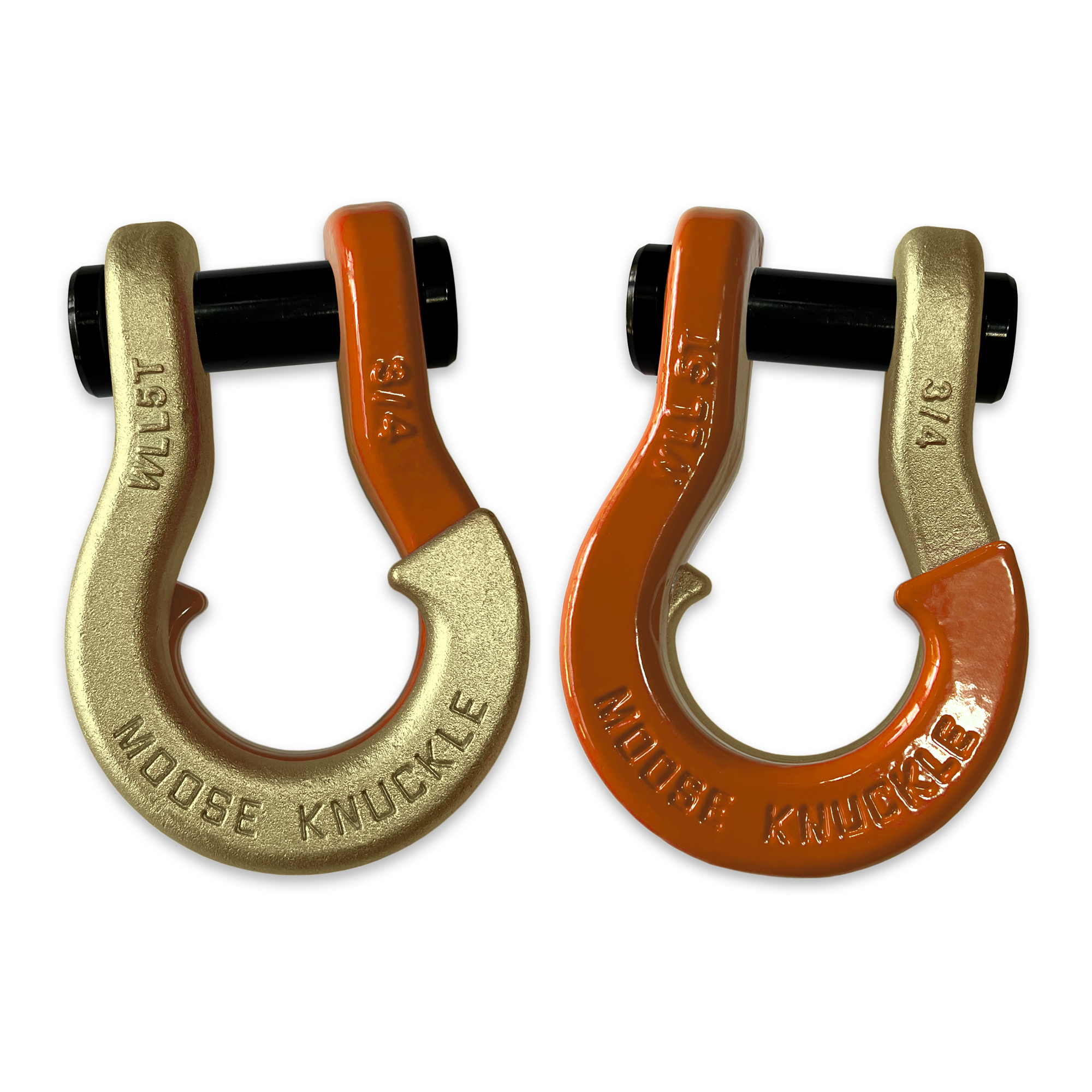 Jowl Best Recovery Shackle (Brass Knuckle and Obscene Orange Combo)