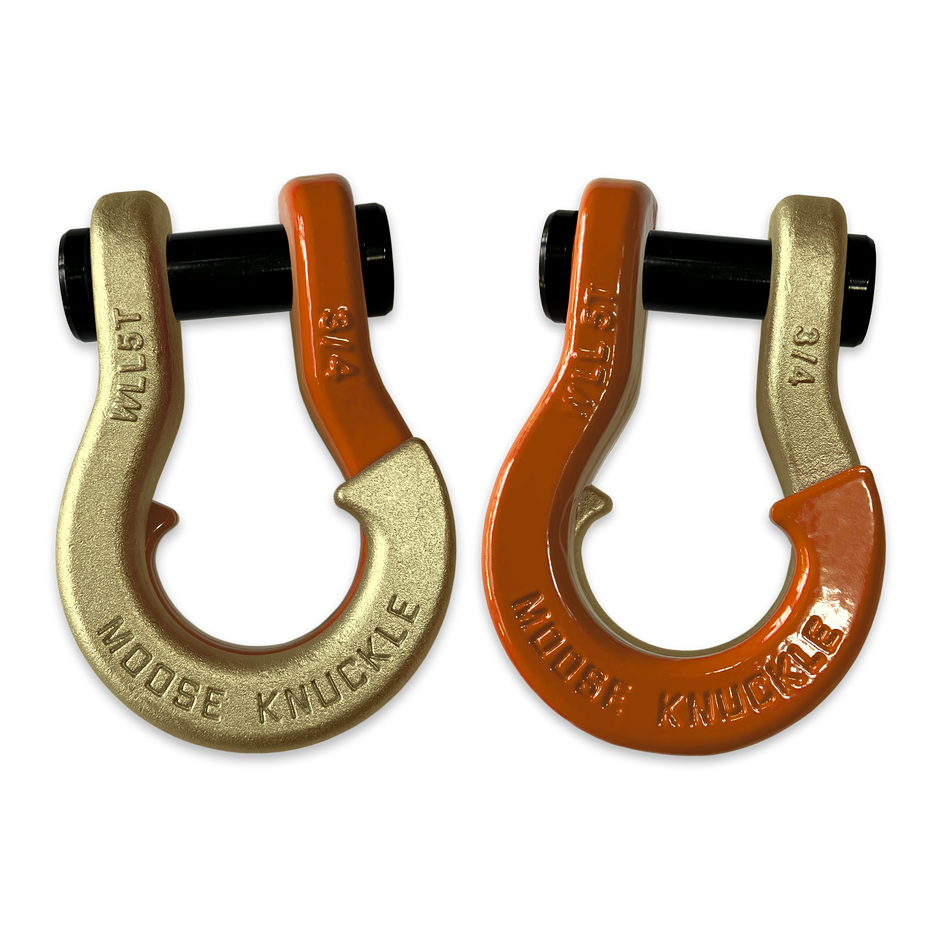 Jowl Best Recovery Shackle (Brass Knuckle and Obscene Orange Combo)