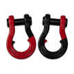 Moose Knuckle's Jowl Recovery Split Shackle 3/4 in Flame Red and Black Hole Combo