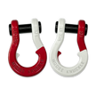 Moose Knuckle's Jowl Recovery Split Shackle 3/4 in Flame Red and Pure White Combo