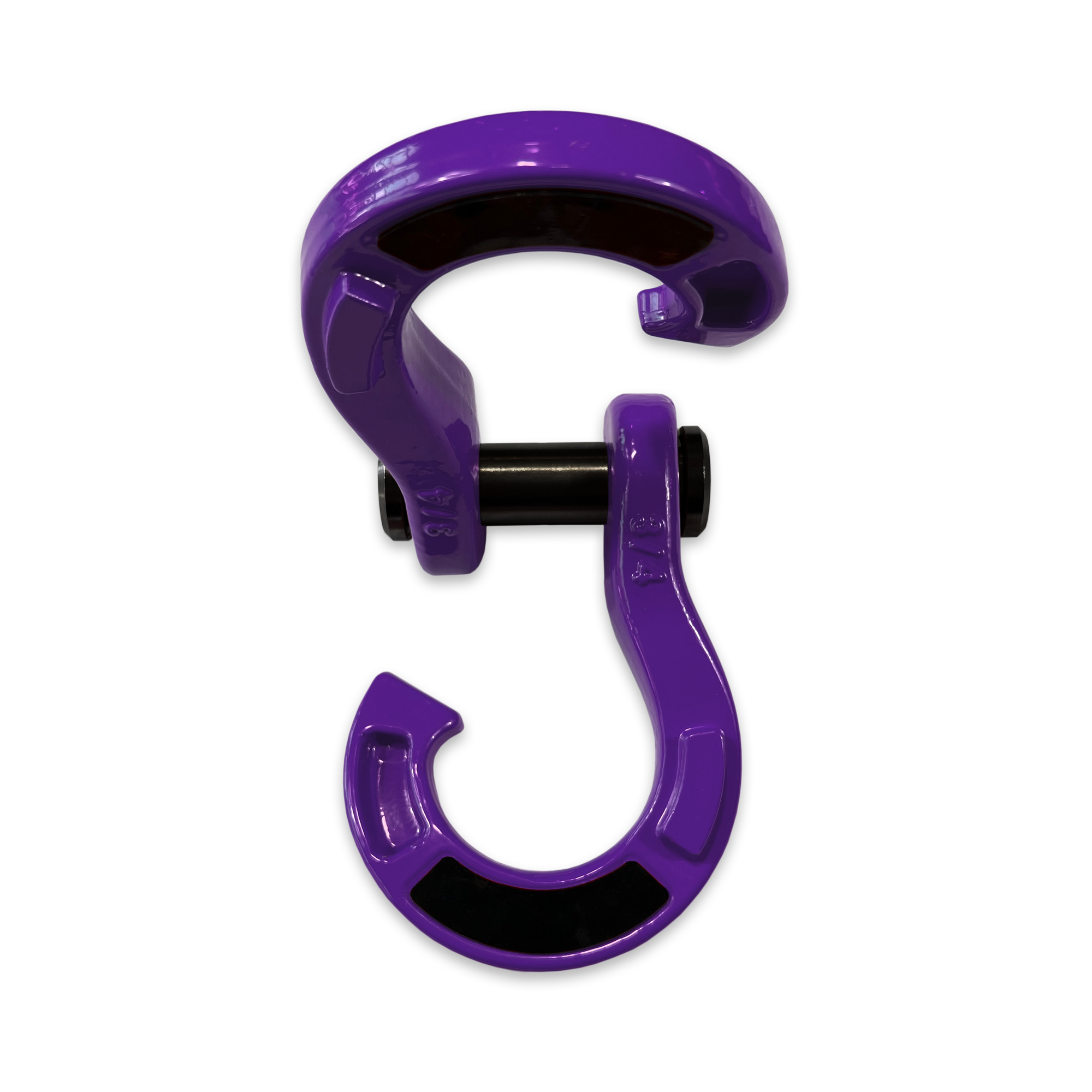 Jowl recovery split shackle 3/4 (Grape Escape) Open