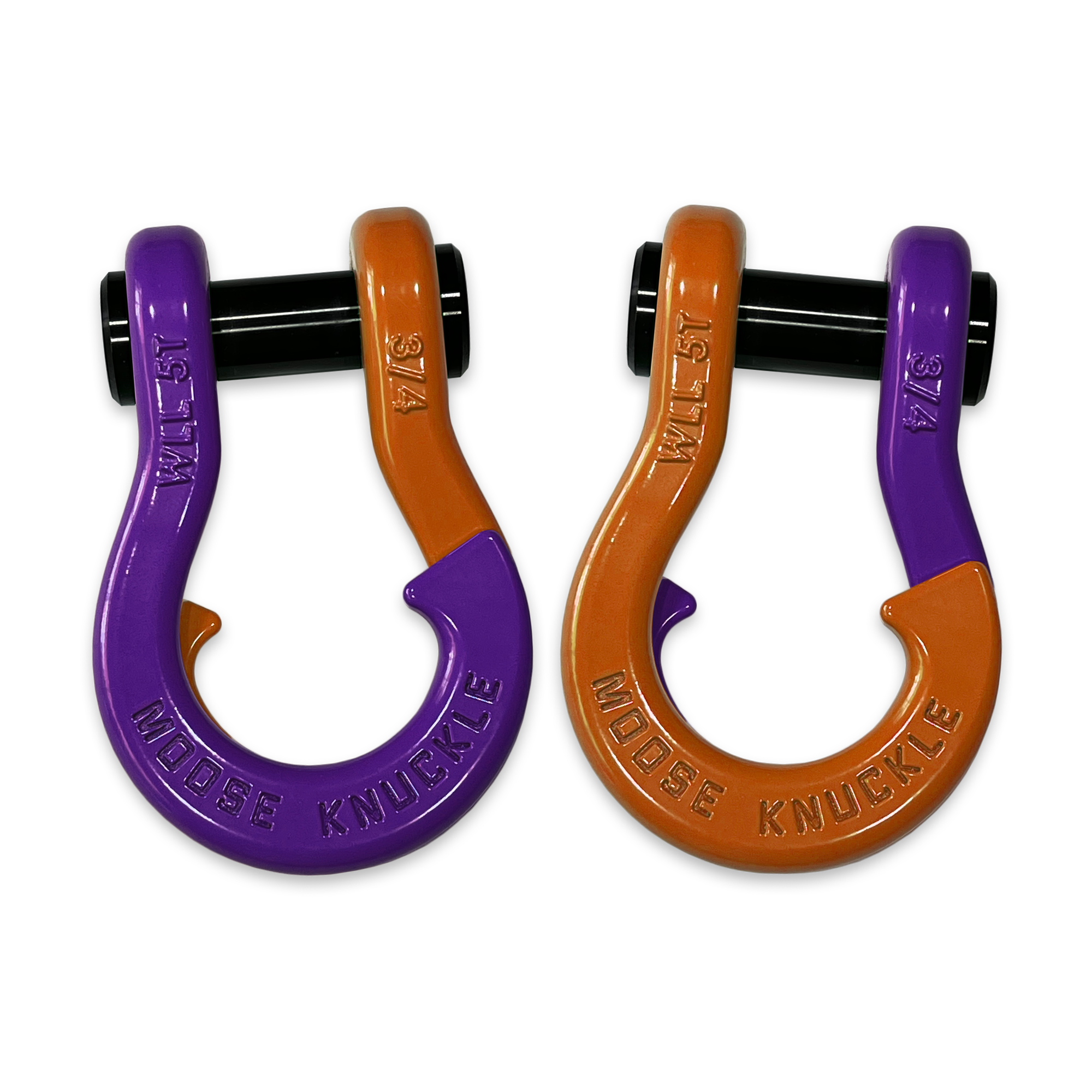 Jowl Recovery Split Shackle 3/4 (Grape Escape and Obscene Orange Combo)
