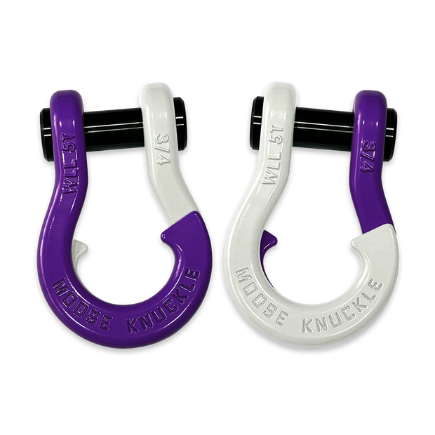 Jowl Recovery Split Shackle 3/4 (Grape Escape and Pure White Combo)