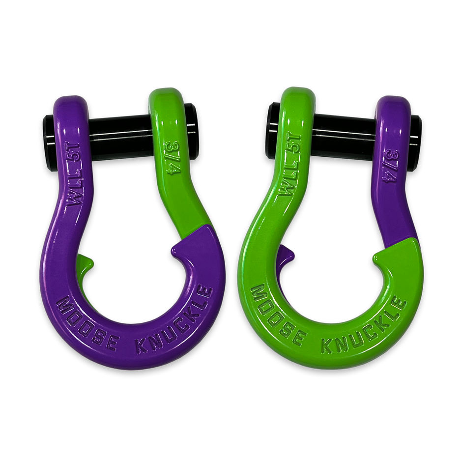 Jowl recovery split shackle 3/4 (Grape Escape and Sublime Green)