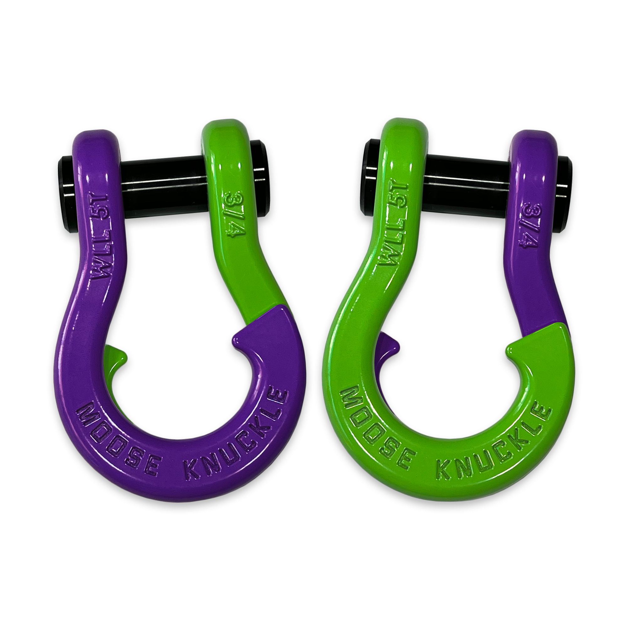 Jowl recovery split shackle 3/4 (Grape Escape and Sublime Green)