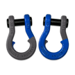 Moose Knuckle's Jowl Recovery Split Shackle 3/4 in Gun Gray and Blue Balls Combo