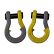 Moose Knuckle's Jowl Recovery Split Shackle 3/4 in Gun Gray and Detonator Yellow Combo