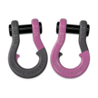 Moose Knuckle's Jowl Recovery Split Shackle 3/4 in Gun Gray and Pretty Pink Combo