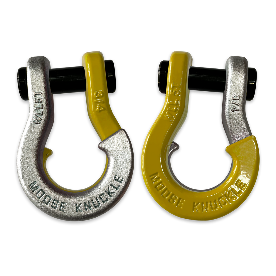 Jowl Galvanized Recovery Shackle (Nice Gal and Detonator Yellow Combo)