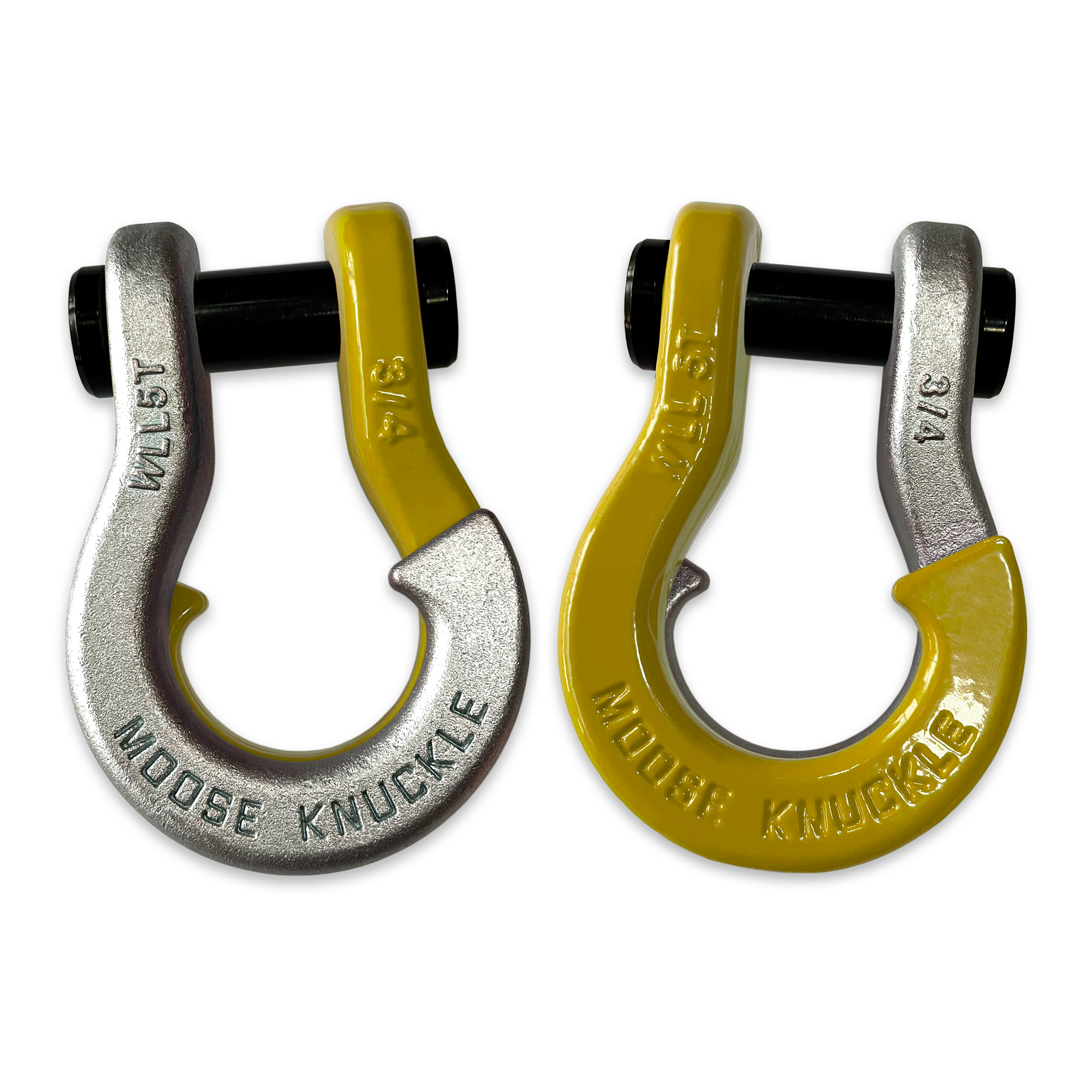 Jowl Galvanized Recovery Shackle (Nice Gal and Detonator Yellow Combo)