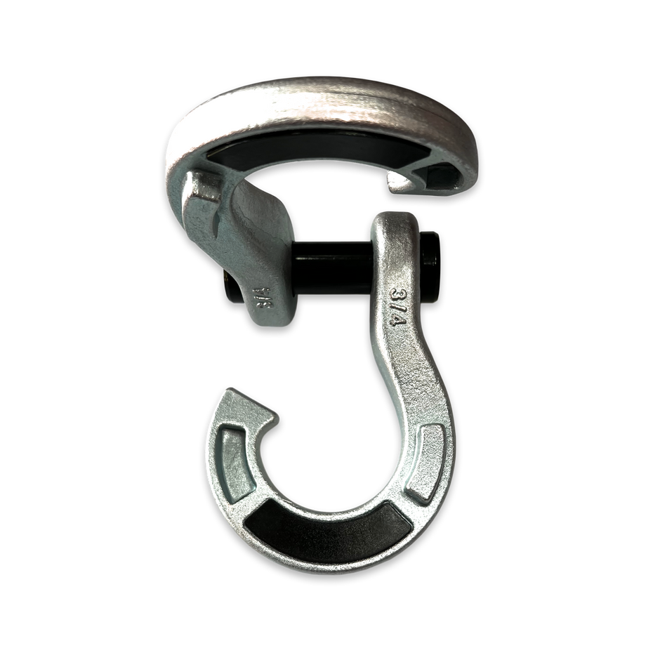 Jowl Galvanized Recovery Shackle (Nice Gal) Open Angle