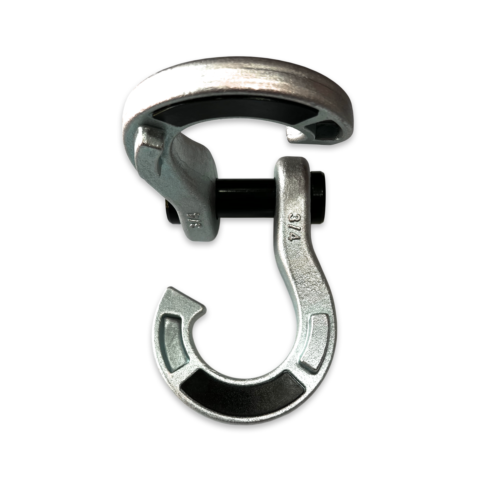 Jowl Galvanized Recovery Shackle (Nice Gal) Open Angle