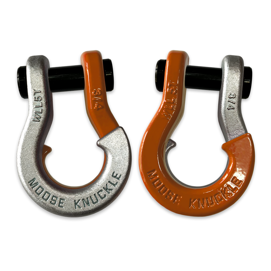 Jowl Galvanized Recovery Shackle (Nice Gal and Obscene Orange Combo)