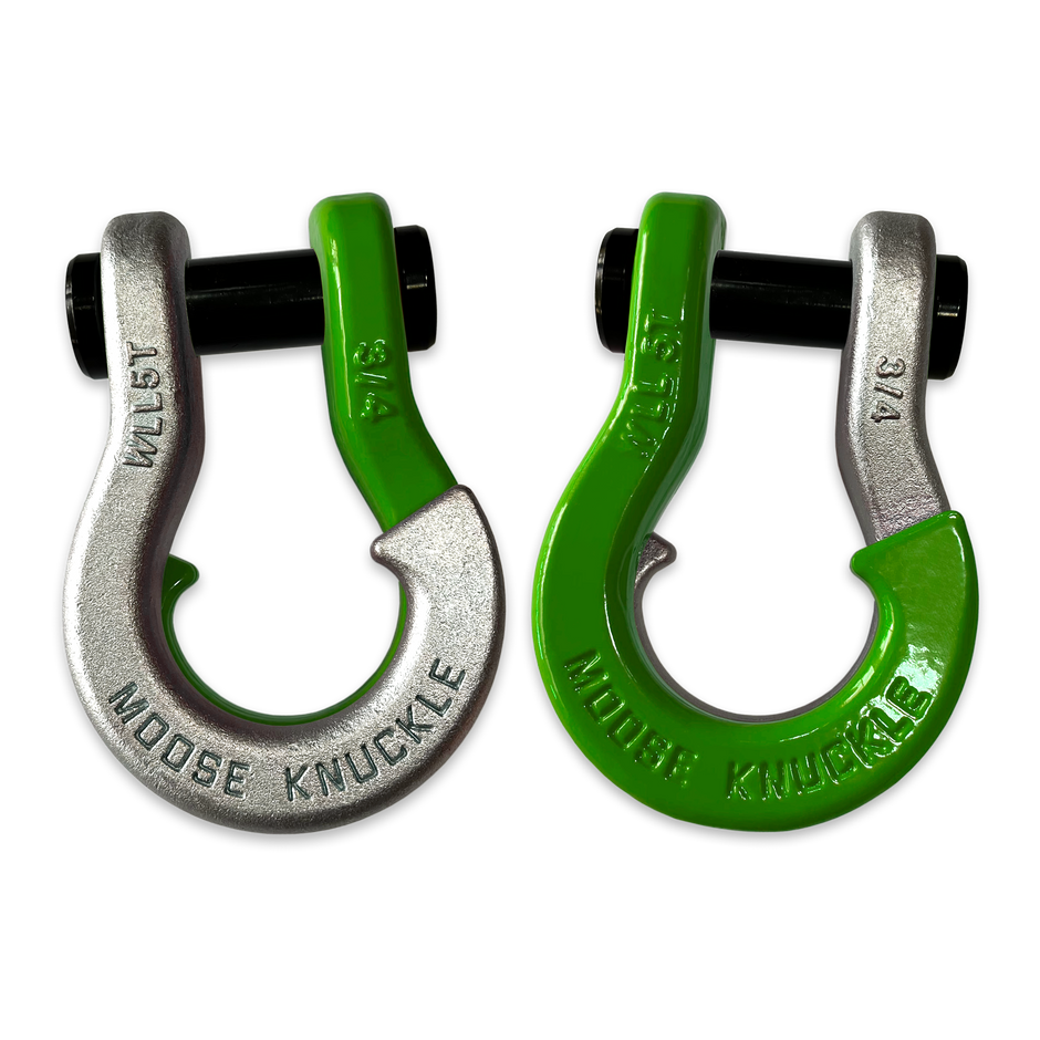 Jowl Galvanized Recovery Shackle (Nice Gal and Sublime Green Combo)