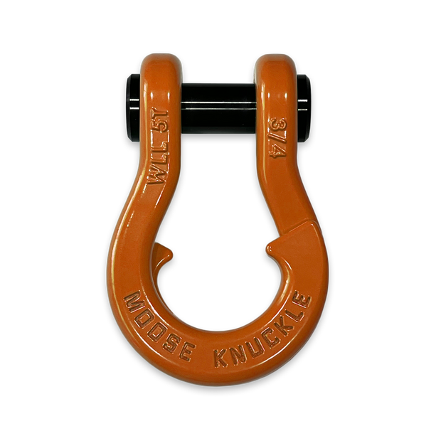 Jowl Recovery Split Shackle in Obscene Orange (Front)