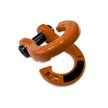 Jowl Recovery Split Shackle in Obscene Orange (Left Angle Open)